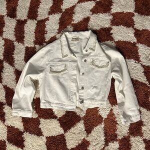 White denim jacket